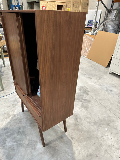 John Lewis Cara 2 Door,2 Drawer Highboard, American Black Walnut