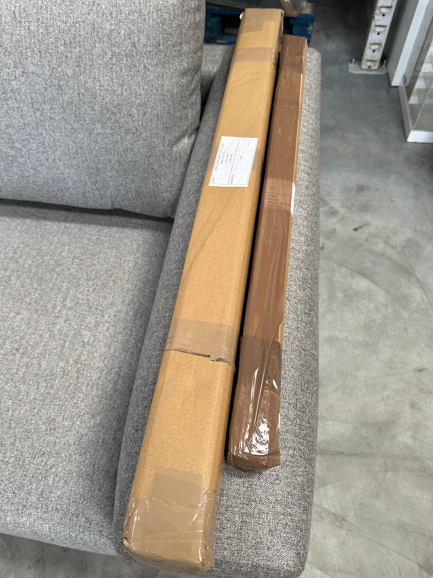 John Lewis + Swoon Rubik Large 3 Seater Sofa, Cinder Grey Wool