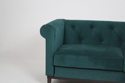 Swyft Velvet 3 Seater Sofa Kingfisher Teal Model 09 Ex - Display