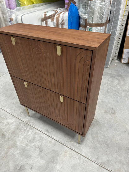 John Lewis Harvard Wide Shoe Storage Unit, Walnut