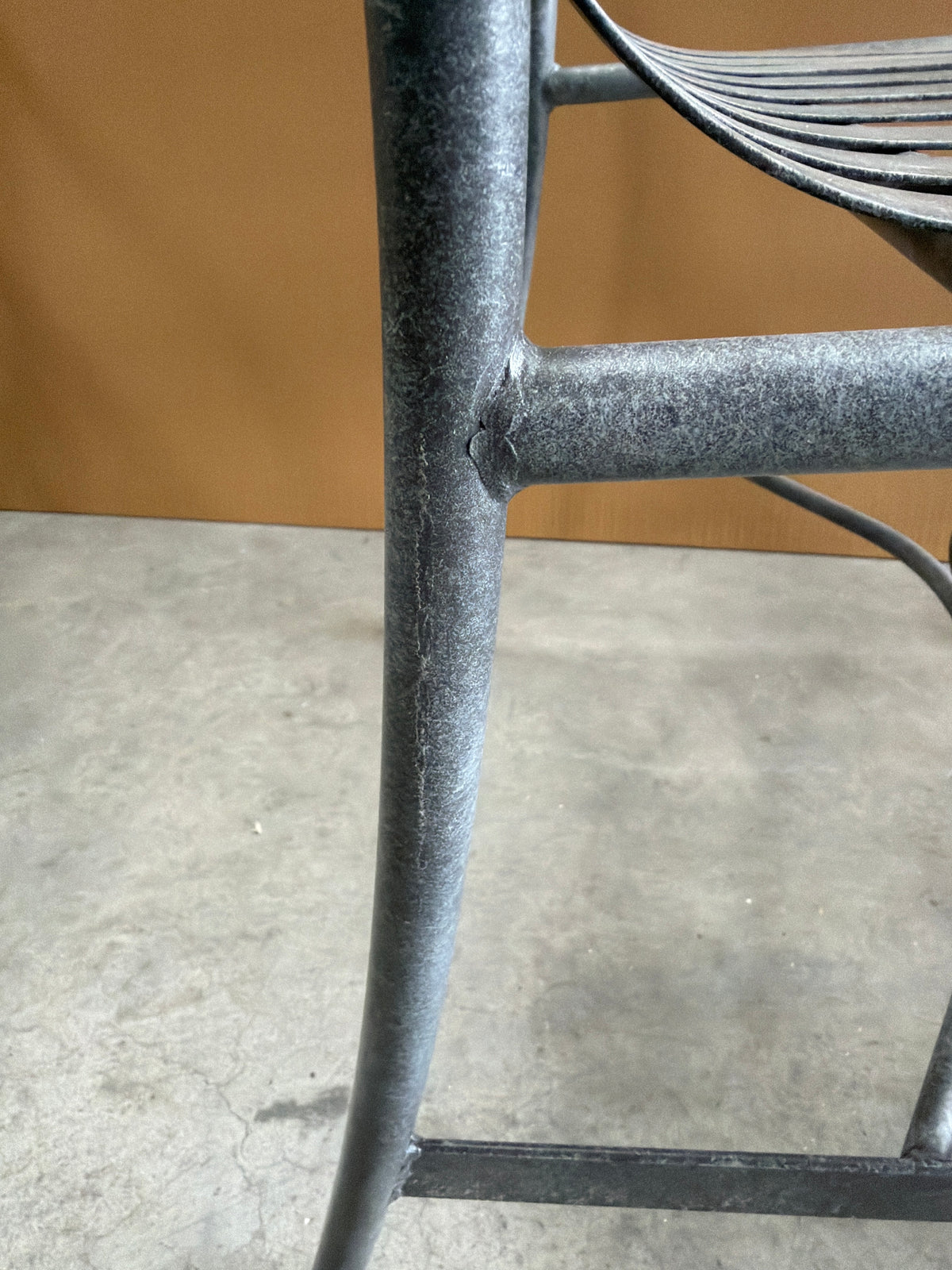 John Lewis Ribbon Metal Garden Dining Armchairs Grey Set of 2