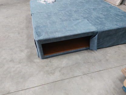 Hypnos HideAway™ Upholstered Divan Base, Super King Size Premium Range Material Blue