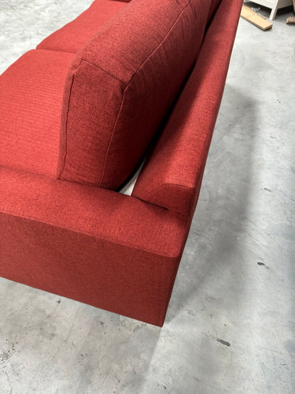 John Lewis Oliver II Sofa Bed Brushed Tweed Red