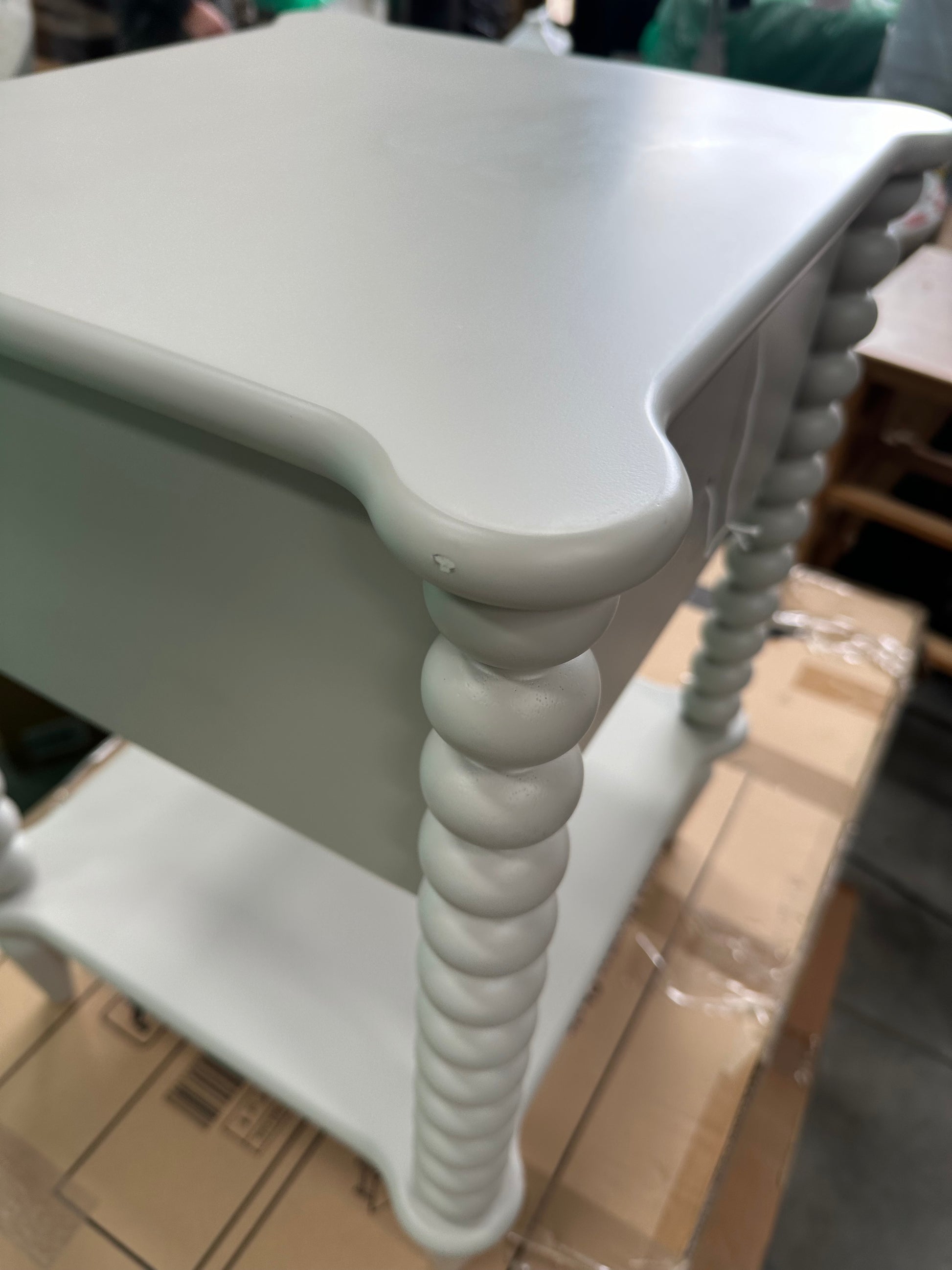 John Lewis Bobbin 1 Drawer Bedside Table Grey