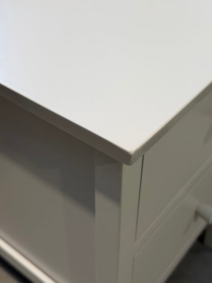 John Lewis Wilton 2 Drawer Bedside Cabinet, Linen