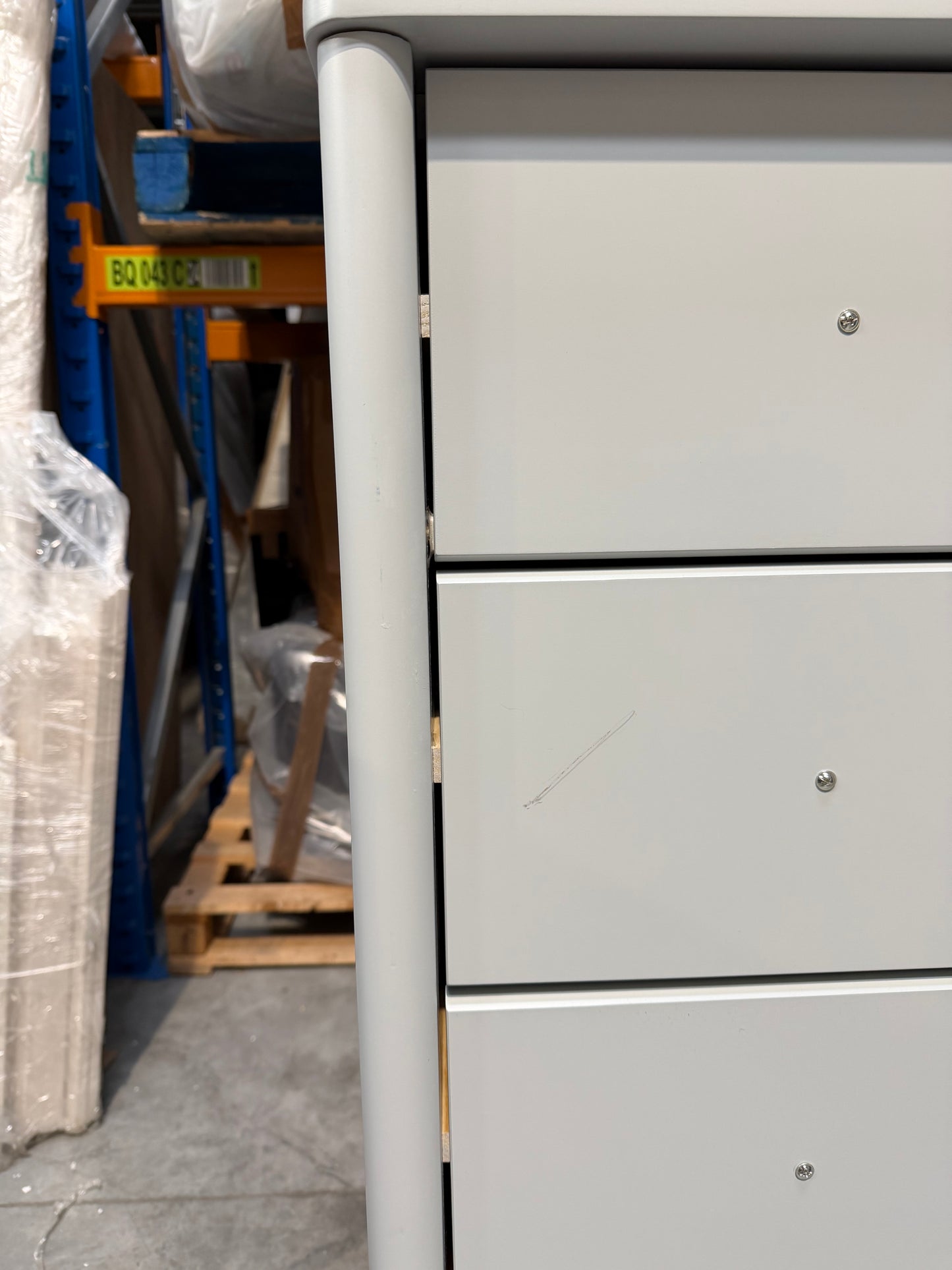 John Lewis Spindle 6 Drawer Chest Grey Bedroom