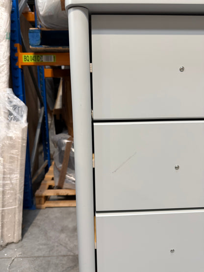 John Lewis Spindle 6 Drawer Chest Grey Bedroom