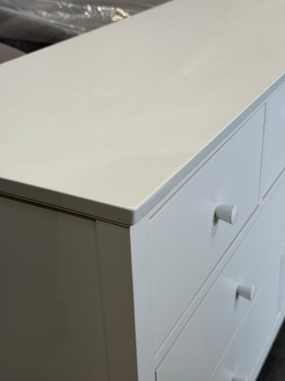John Lewis Chest of Drawer White Wilton 7 Drawer Chest