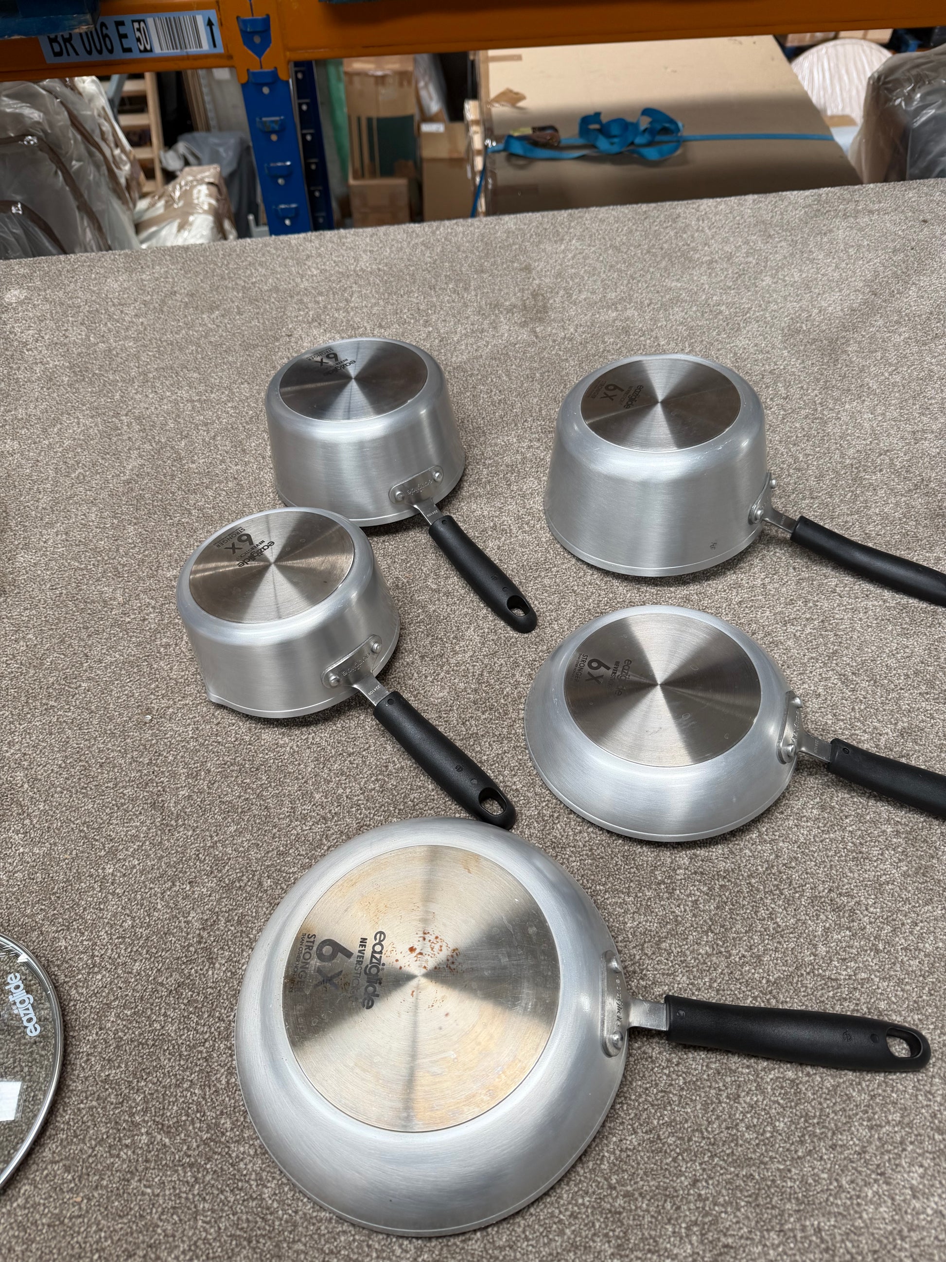 Eaziglide Neverstick+ Aluminium Non-Stick Pan Set, 5 Piece LIST