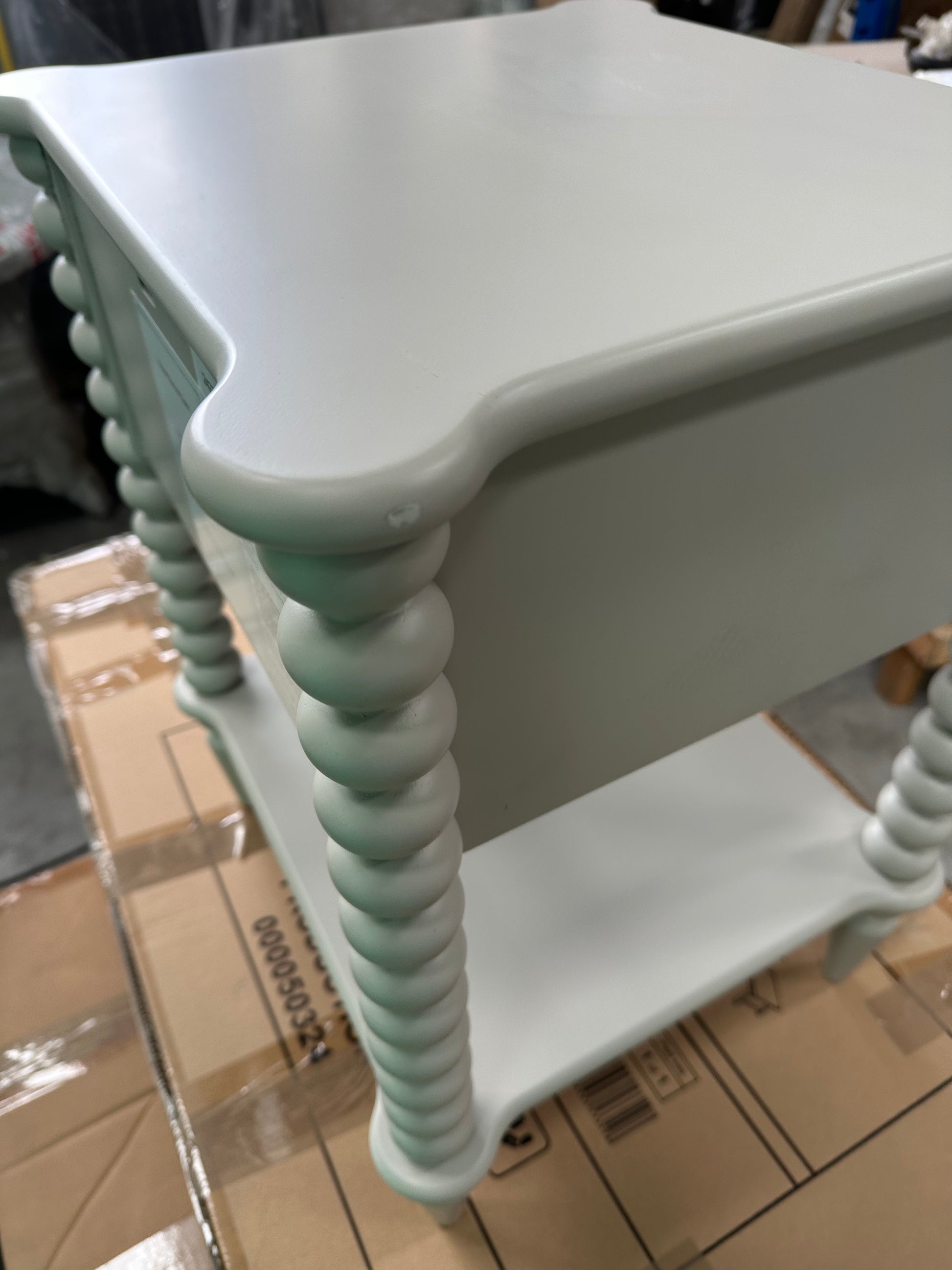 John Lewis Bobbin 1 Drawer Bedside Table Grey