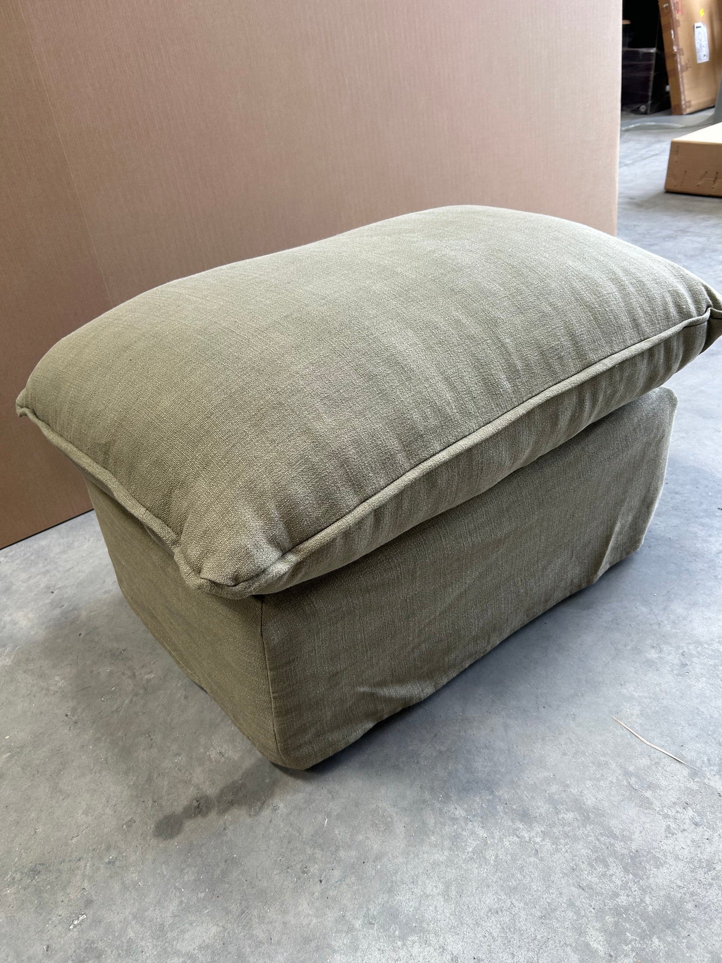 John Lewis x Sophie Conran Cocobella Footstool, Light Leg, Boho Parchment