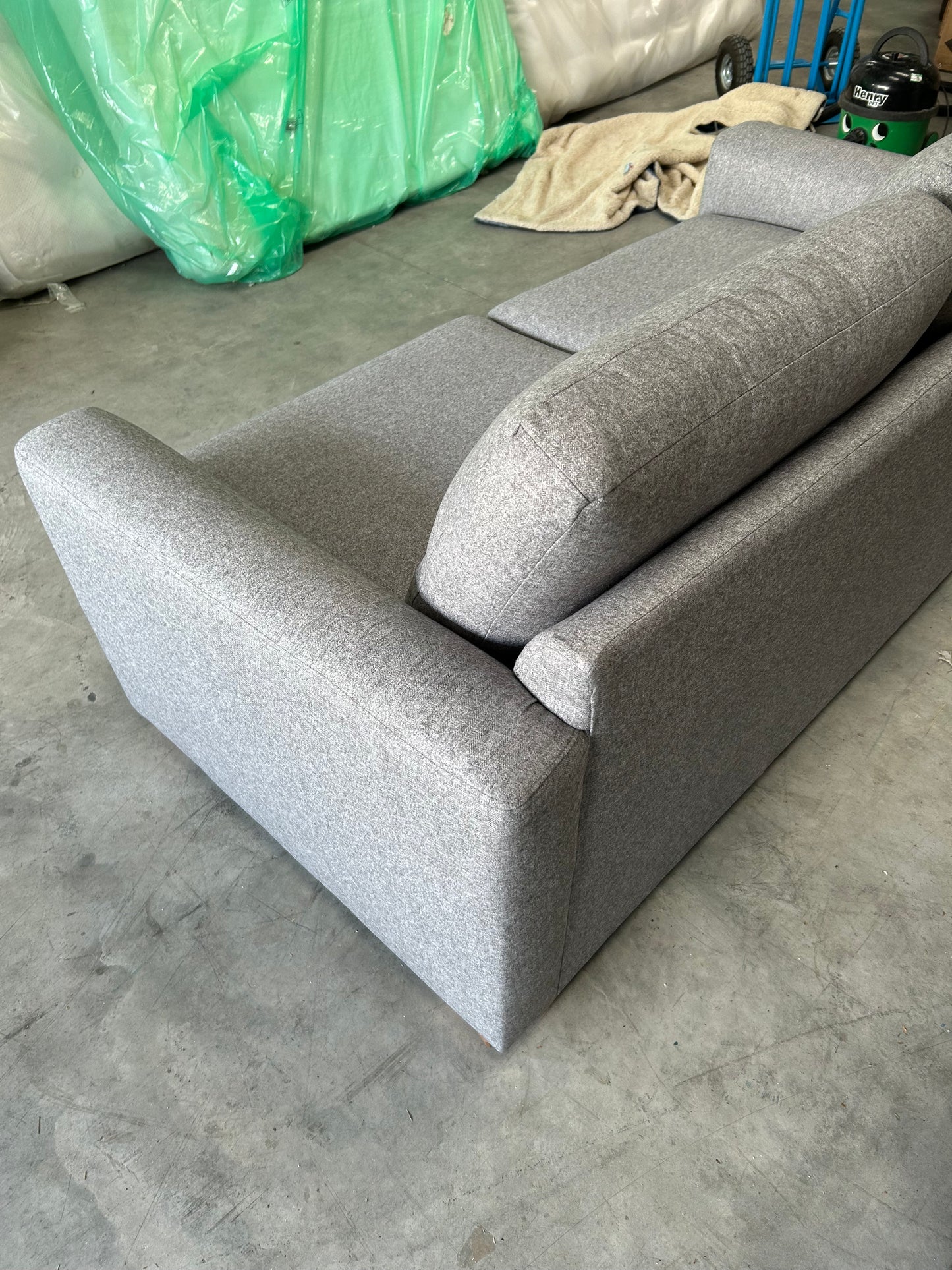 John Lewis Oliver II Medium 2 Seater Sofa Brushed Tweed Grey