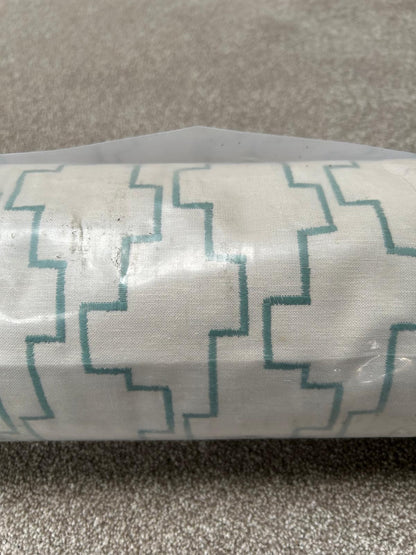 John Lewis Embroidered Steps Fabric Grasmere 23m RRP £35m