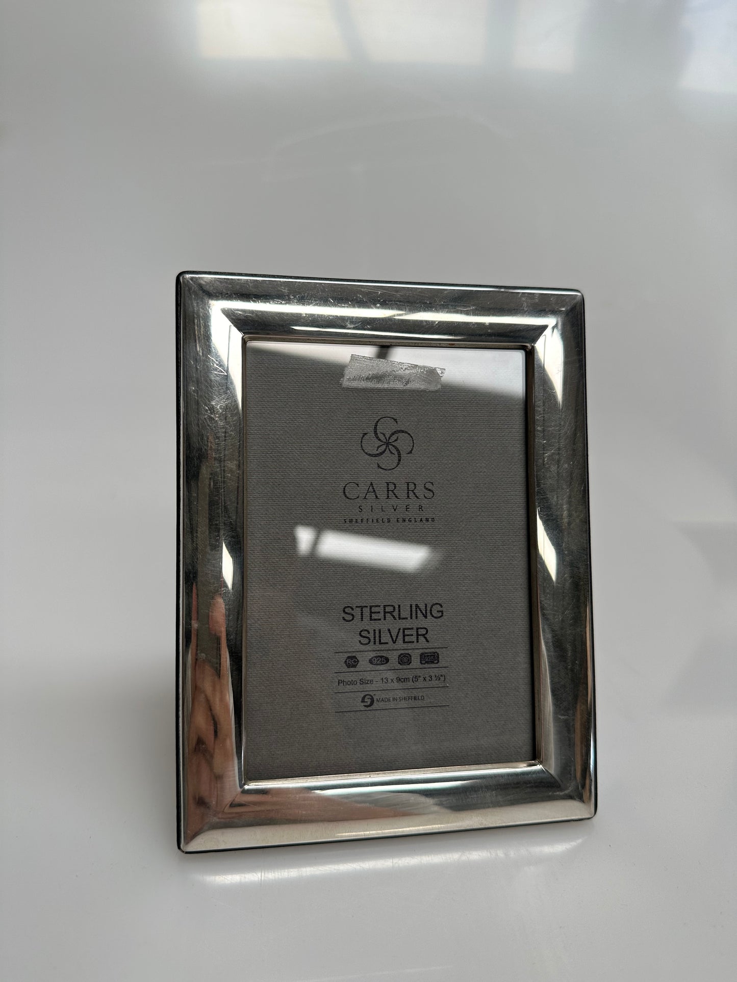 Carrs Berkeley Plain Photo Frame, Sterling Silver, 3.5 x 5" (9 x 13cm)