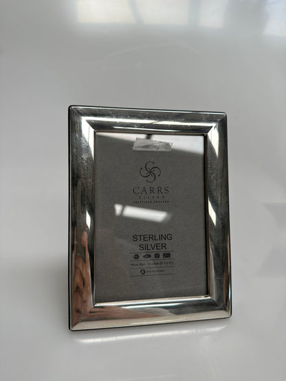 Carrs Berkeley Plain Photo Frame, Sterling Silver, 3.5 x 5" (9 x 13cm)