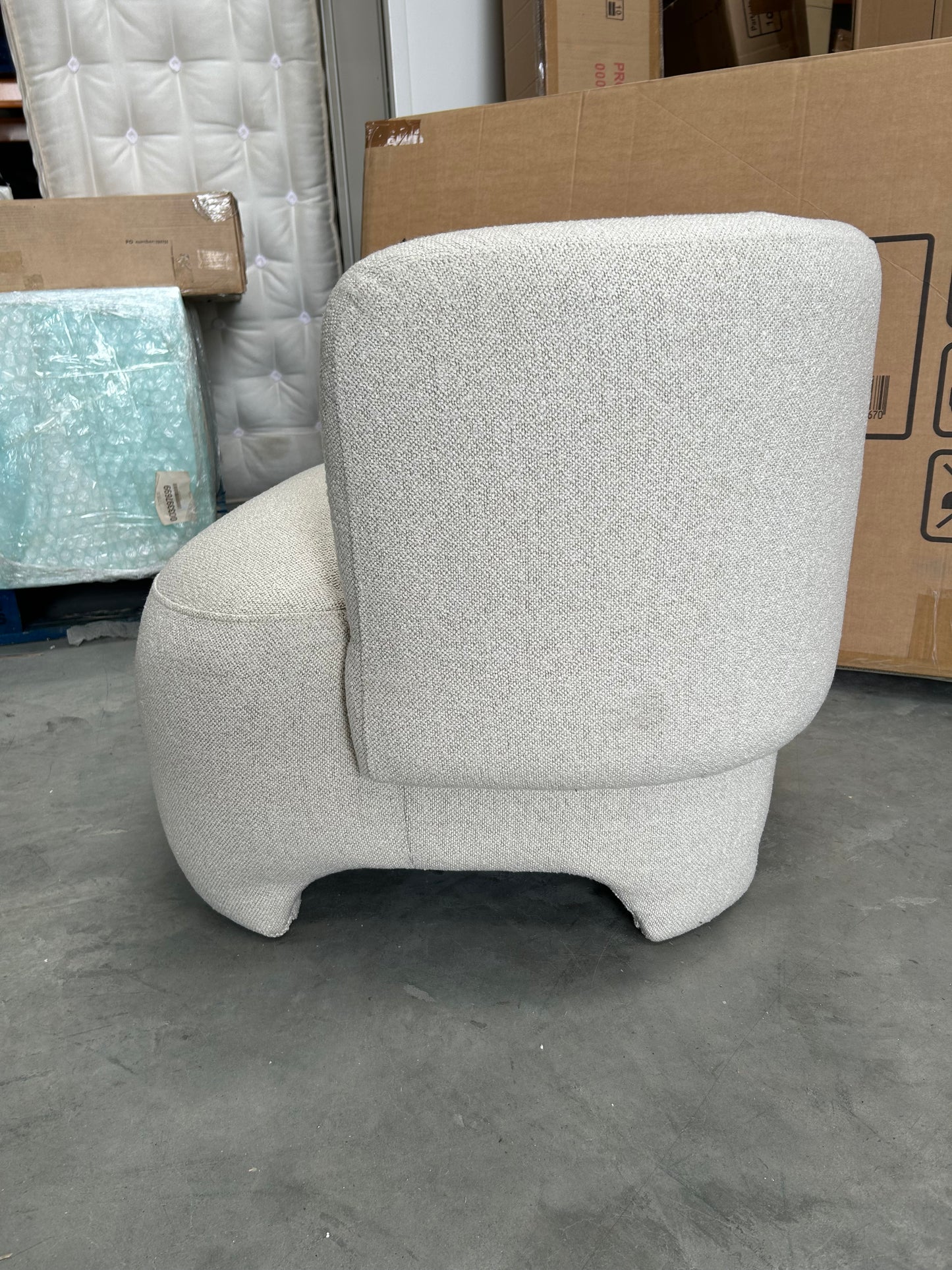 John Lewis Elephant Armchair, Natural Boucle