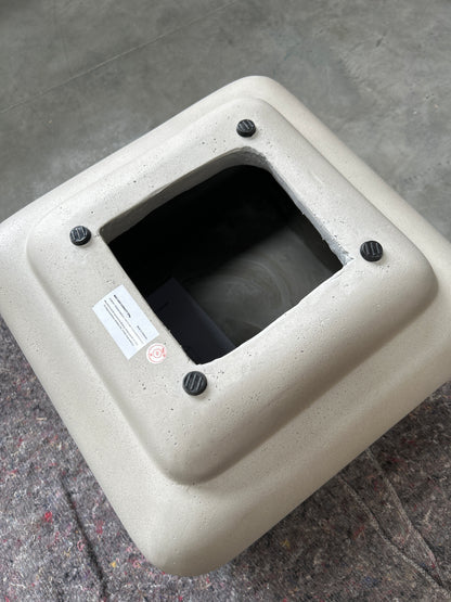 John Lewis Square Indoor/Outdoor Side Table, 45cm, Concrete - LIST