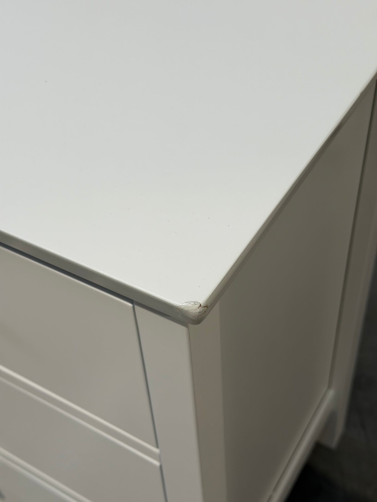 John Lewis Chest of Drawer White Wilton 7 Drawer Chest