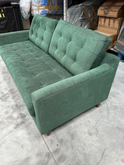 John Lewis Draper II Large 3 Seater Sofa, Dark Leg, Alpine Green