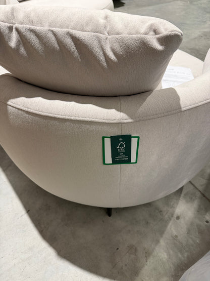 John Lewis Lozenge Grand 5 Seater RHF Chaise End Sofa  Metal Leg  Aquaclean Titan Oyster White