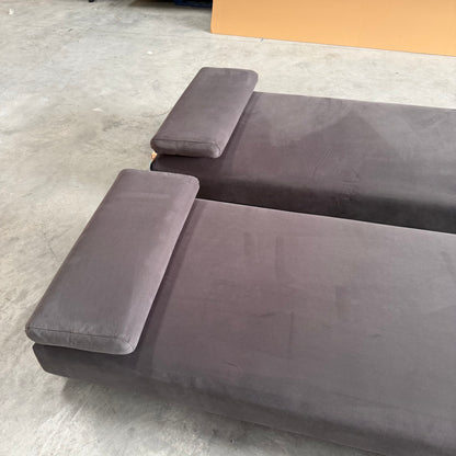 John Lewis Duplet Daybed Velvet Charcoal