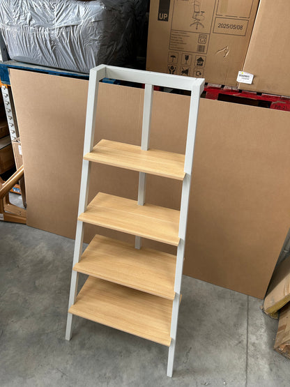 John Lewis Cuthbert Ladder Shelving Unit, Natural/Grey