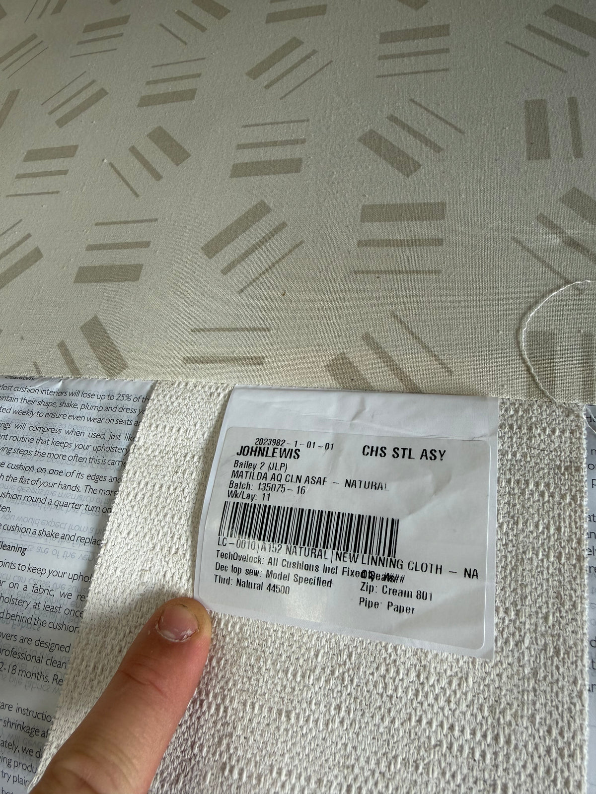 John Lewis Bailey 2 Sofa Natural