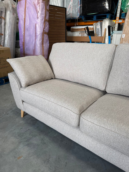 John Lewis Ambleside Large 3 Seater Sofa, Light Leg, Textured Weave Natural