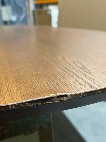 John Lewis Trestle 6 Seater Dining Table Dark Oak