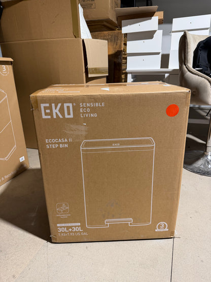 EKO Ecocasa 2 Section Recycling Pedal Bin, 2x 20L