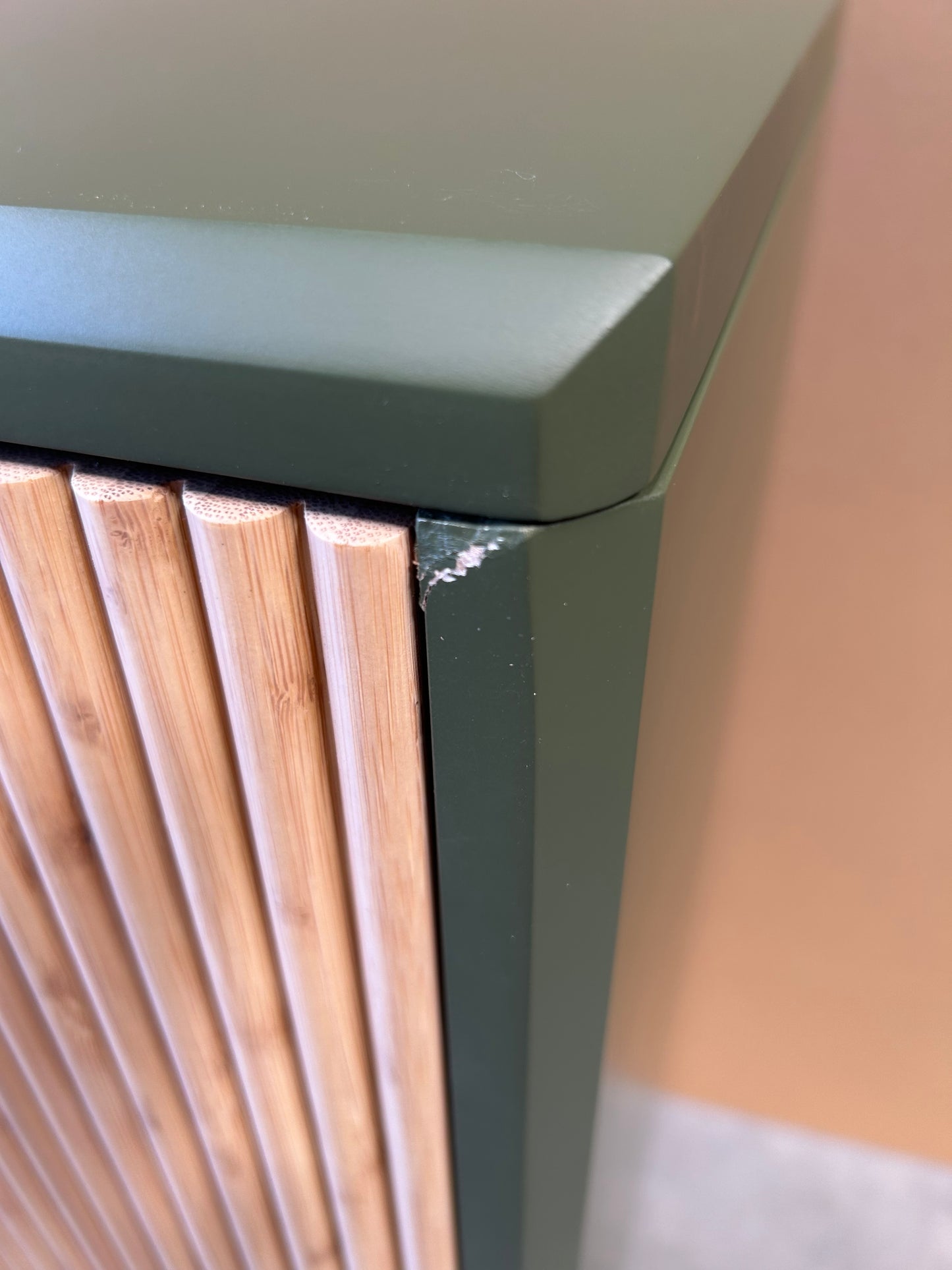 John Lewis Ridge 2 Door Cabinet  Avocado