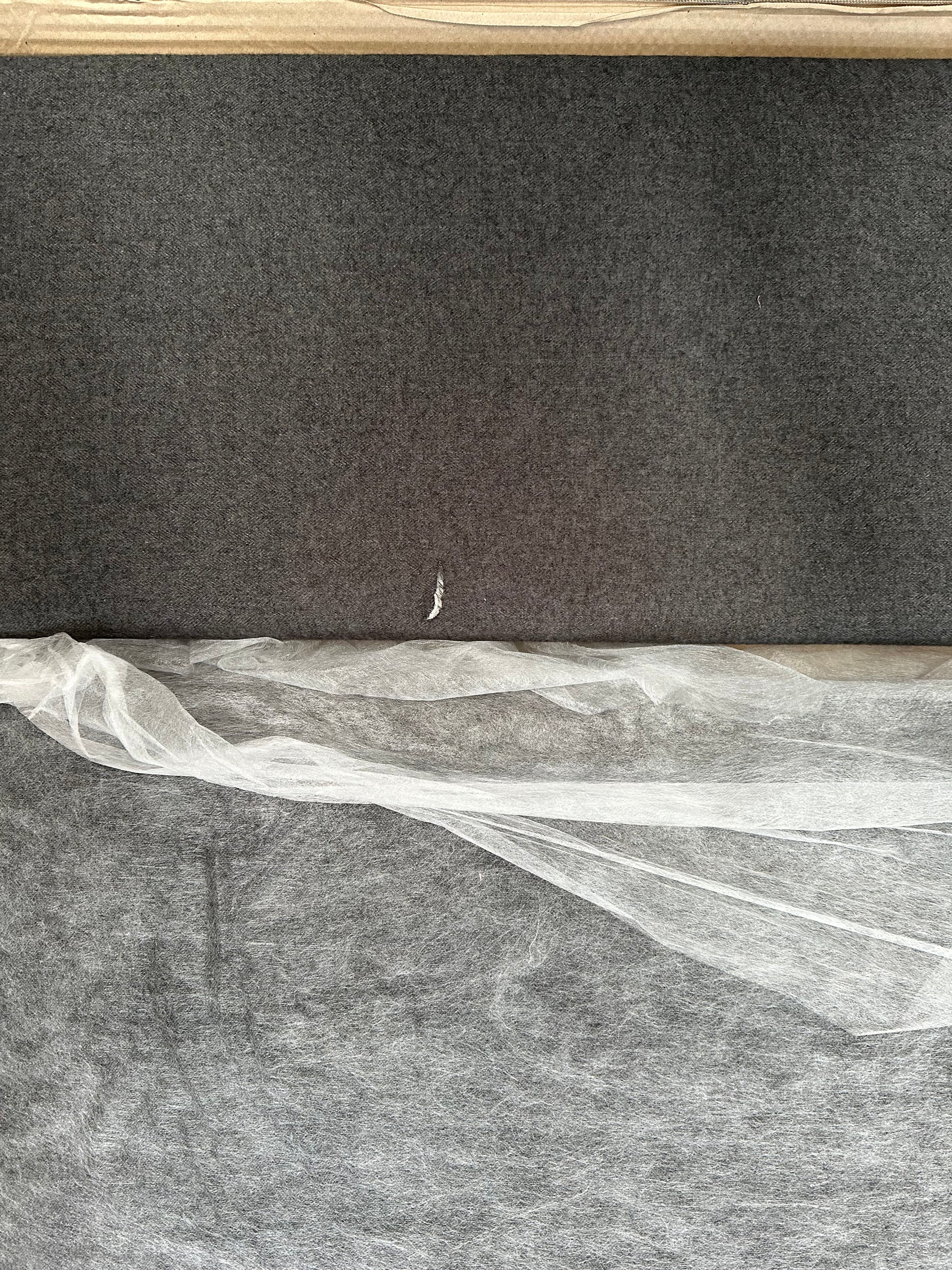 John Lewis Bonnie Ottoman Storage Upholstered Bed Frame, Small Double, Brushed Tweed Charcoal