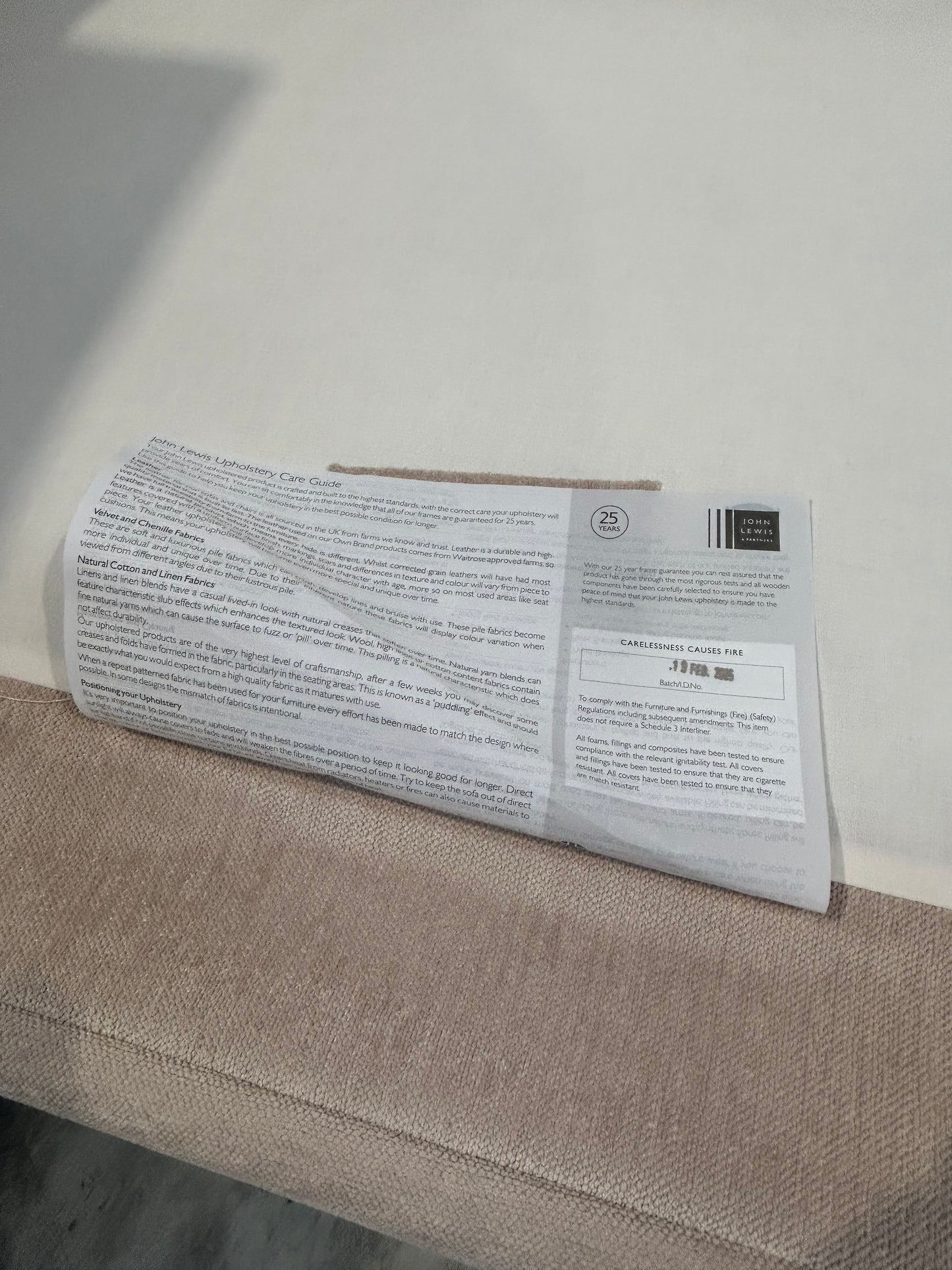 John Lewis Bailey II RHF Chaise End Sofabed Titan  Natural