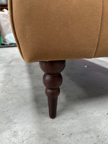 Swoon Plymouth Footstool, Easy Velvet Biscuit