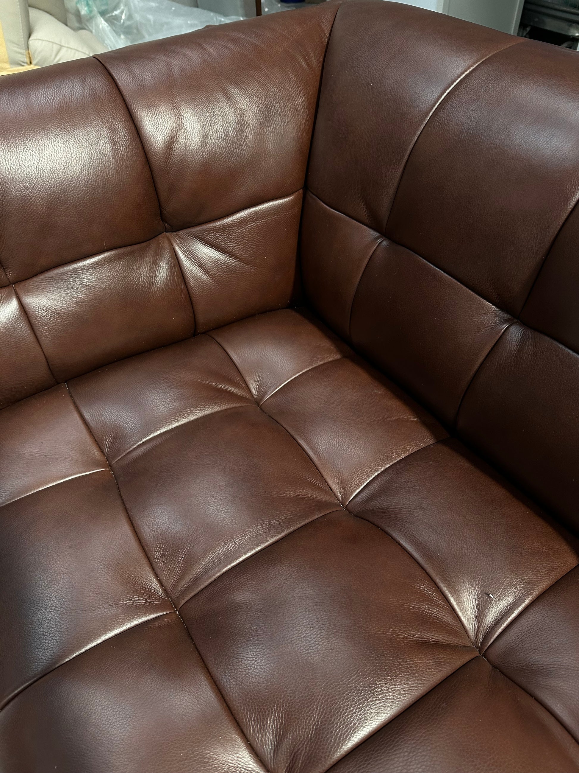 At The Helm Grace Large 3 Seater Leather Sofa Grand Coco