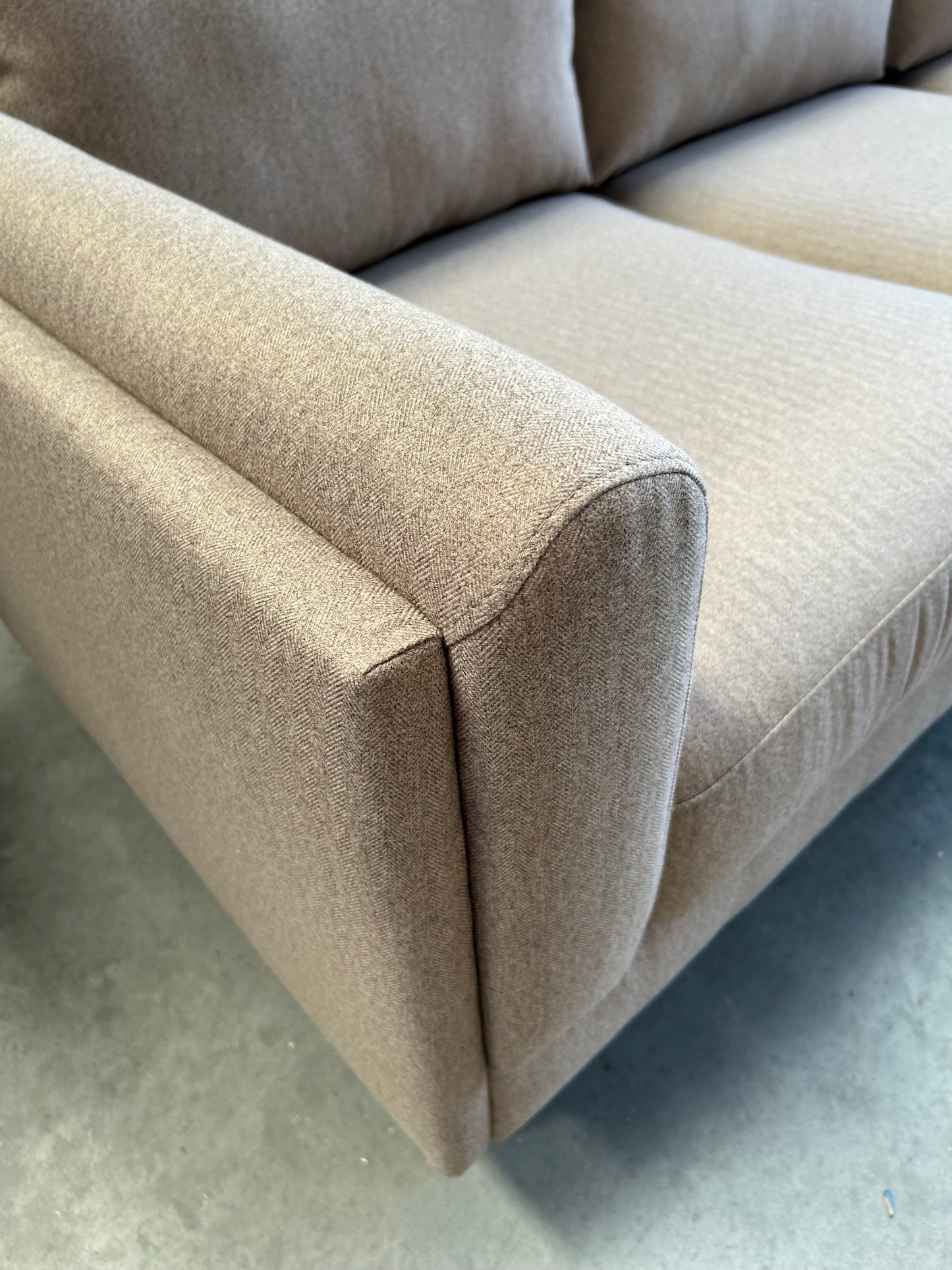 John Lewis Harbour Grand 3 Seater Sofa Brushed Tweed Mole