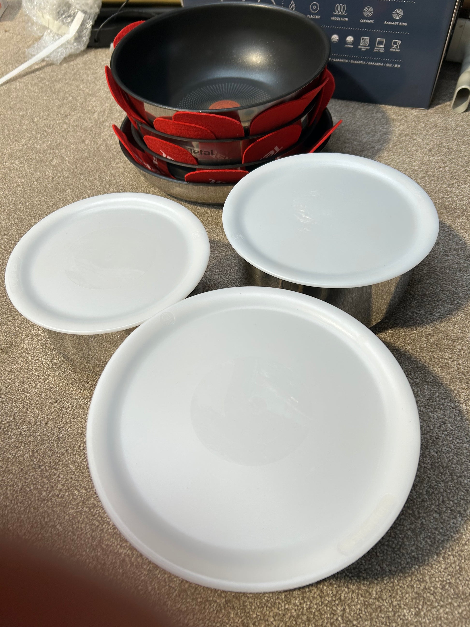 Tefal Ingenio Emotion Stainless Steel Pans, Lids & Utensils Set, 22 Piece