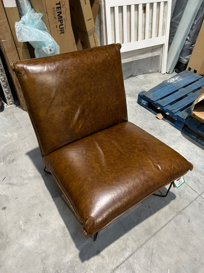 nkuku Kashvi Oversized Leather Lounger