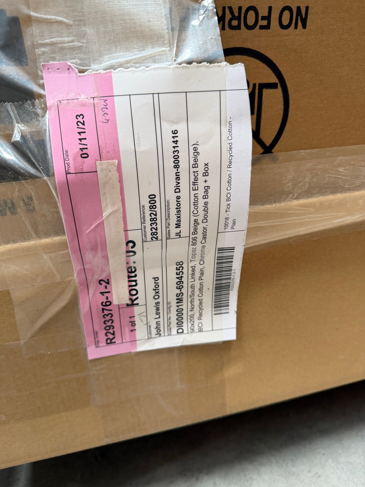 Hypnos Super Storage Ottoman Base Super King Size Topaz 806 Beige