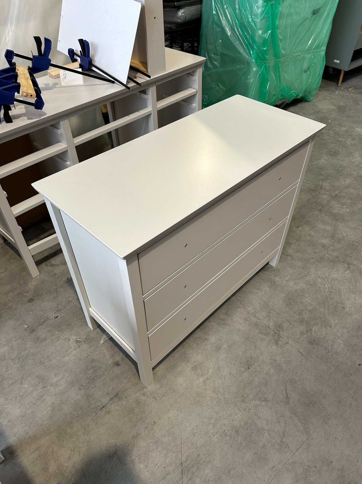 John Lewis Wilton 3 Drawer Chest Linen