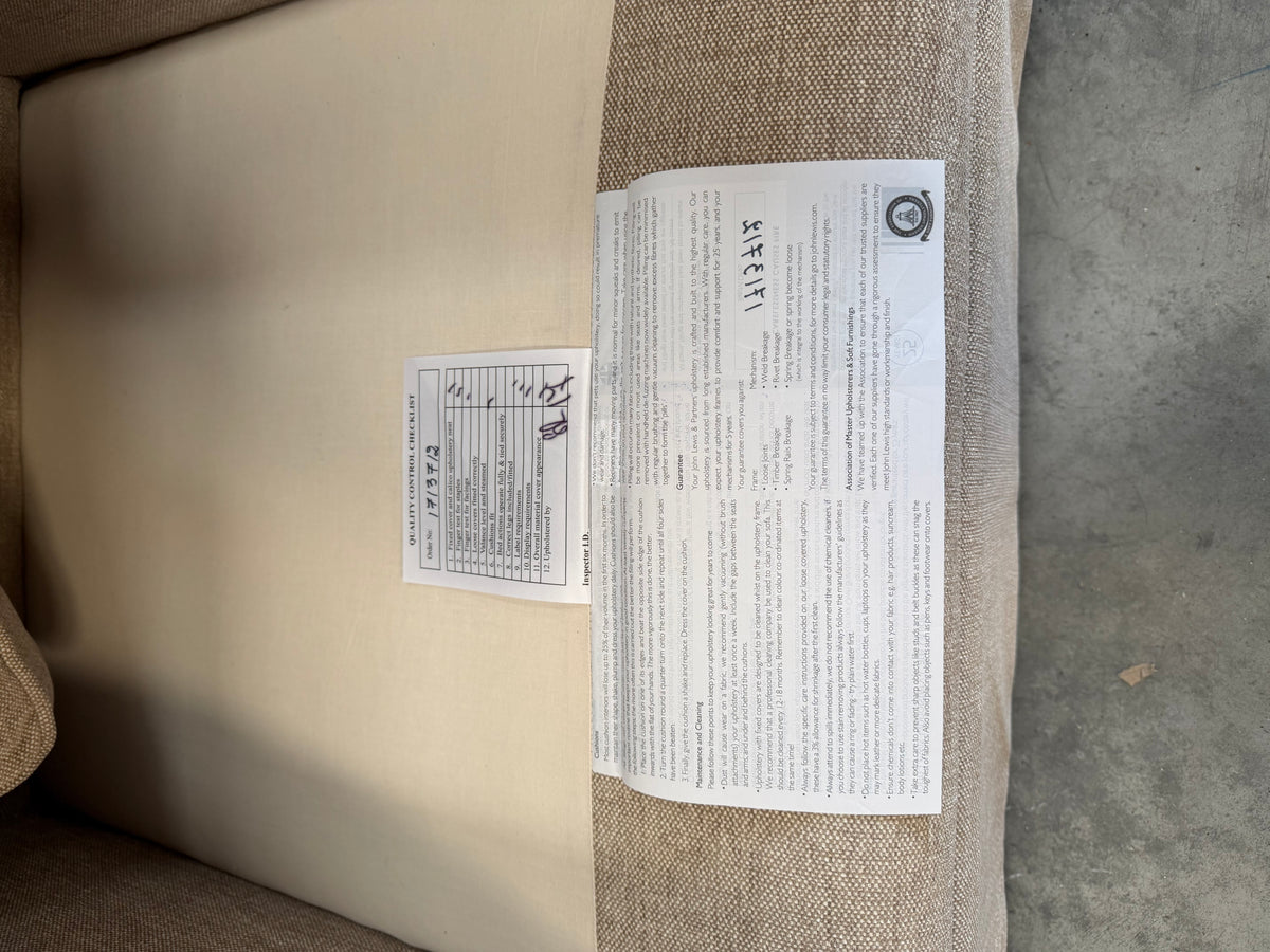 John Lewis Padstow II Armchair Chunky Chenille Natural