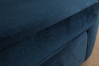 Brook & Wilde 2.5 Seater Sofa Bed in Orla Blue Velvet - Made in UK - Bespoke