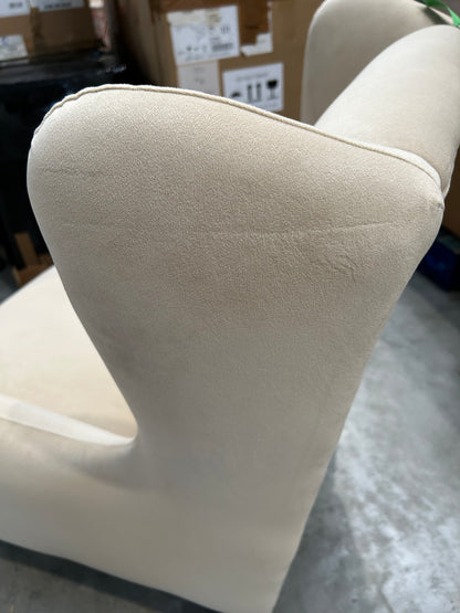 John Lewis Bergen II Armchair Easy Clean Eco Velvet Natural