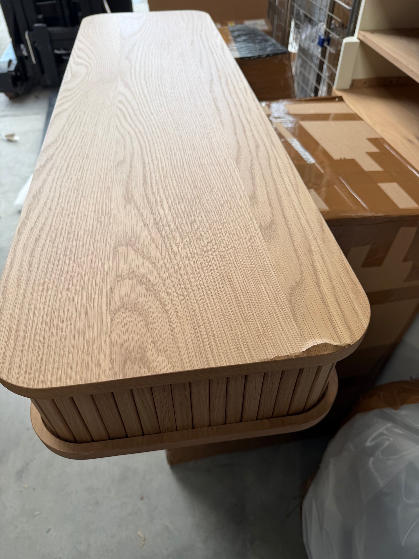 John Lewis Grayson Storage Console Table Oak