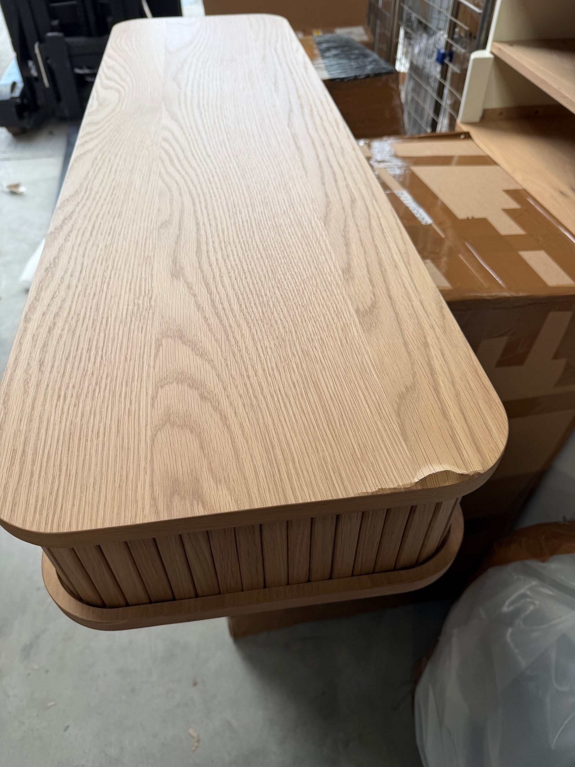 John Lewis Grayson Storage Console Table Oak