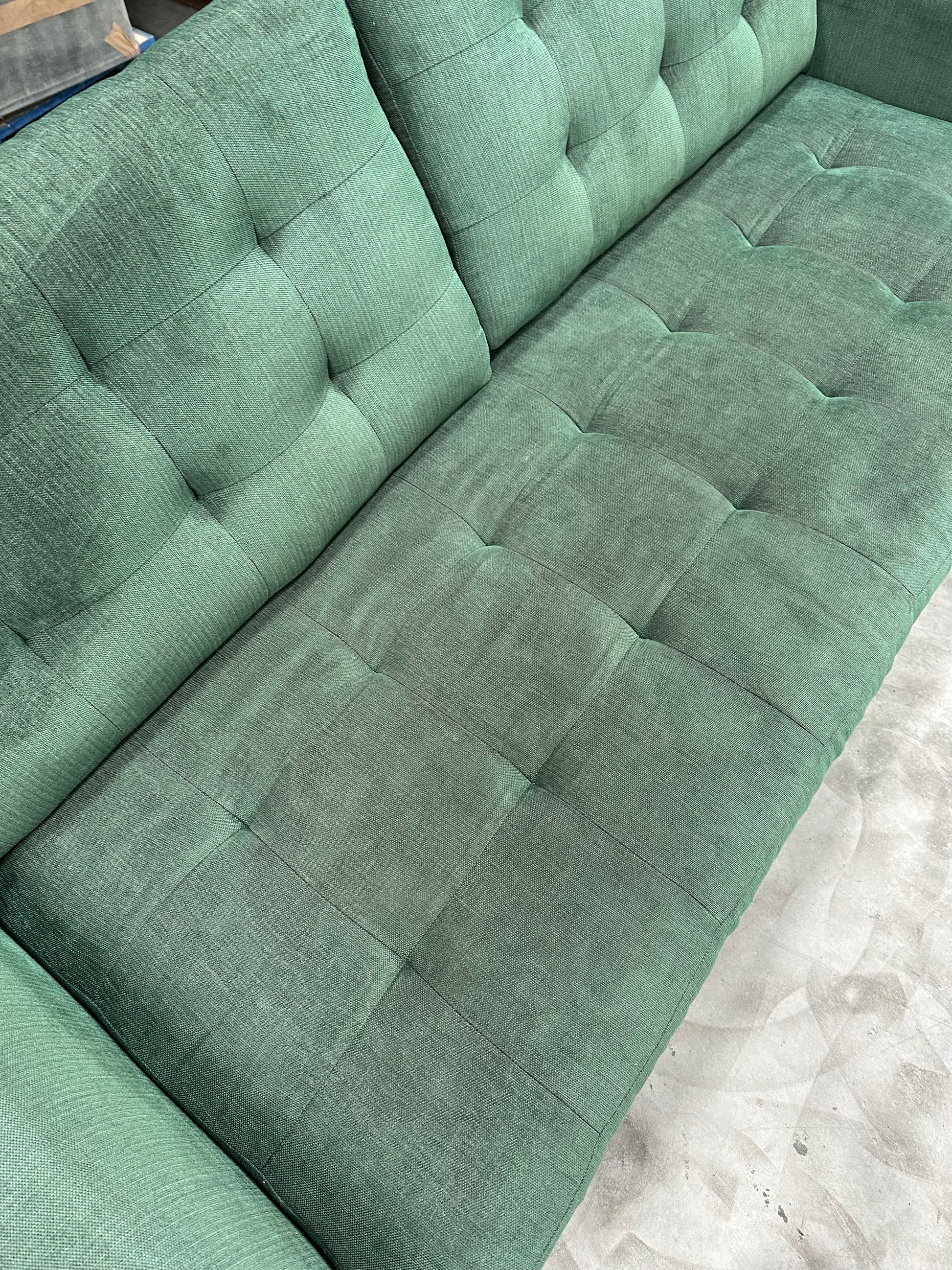 John Lewis Draper II Large 3 Seater Sofa, Dark Leg, Alpine Green
