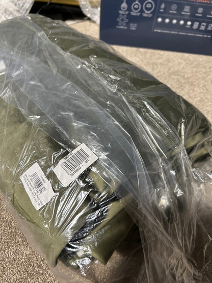 John Lewis Velvet Pair Lined Pencil Pleat Curtains, Khaki Green, W167 x Drop 228cm