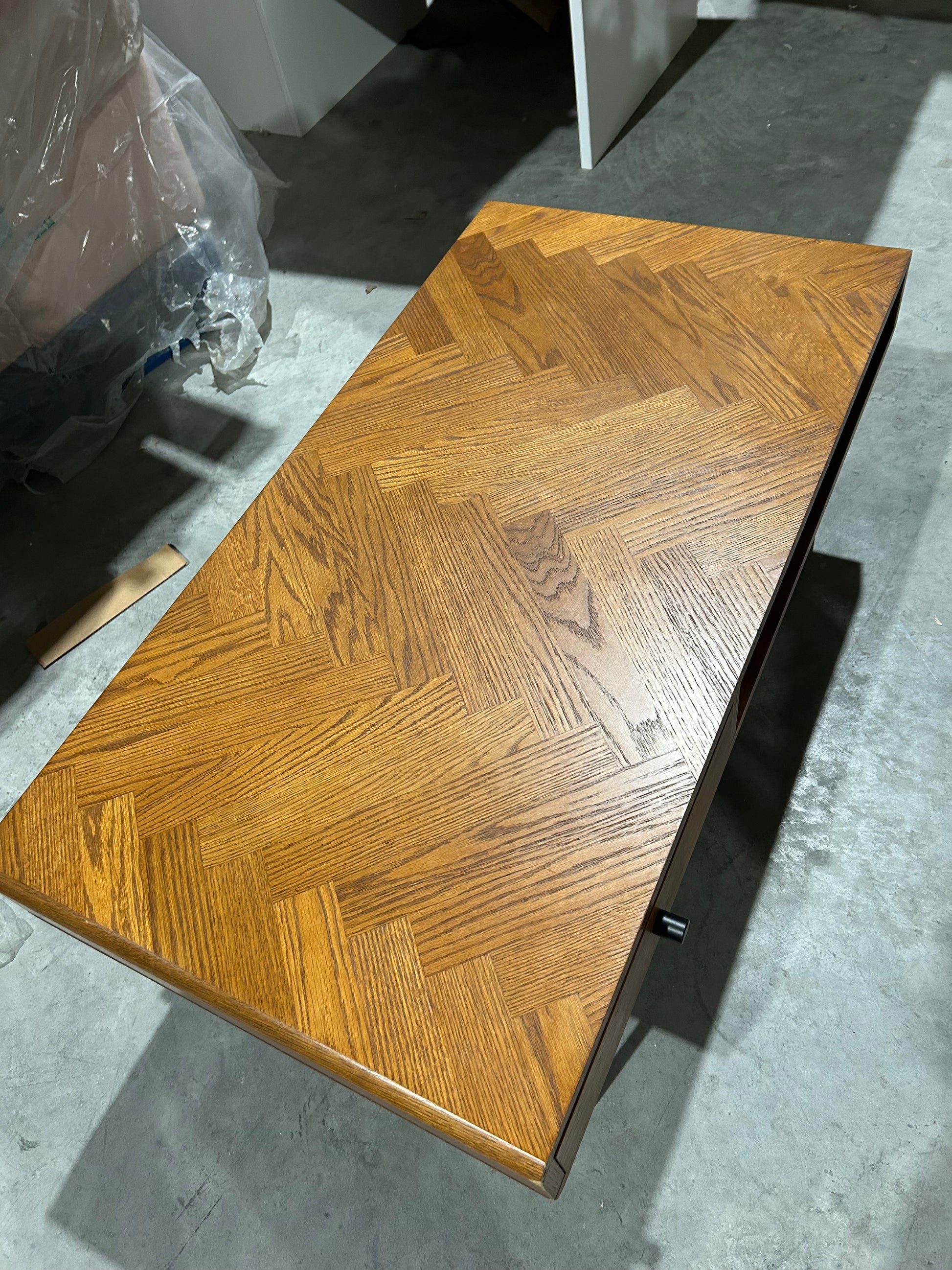 John Lewis Hairpin Coffee Table, Dark Oak