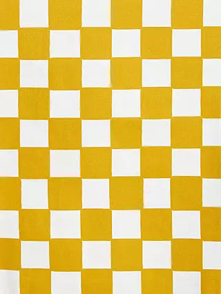 John Lewis ANYDAY Checkerboard PVC Tablecloth Fabric, Mustard £15pm 1m