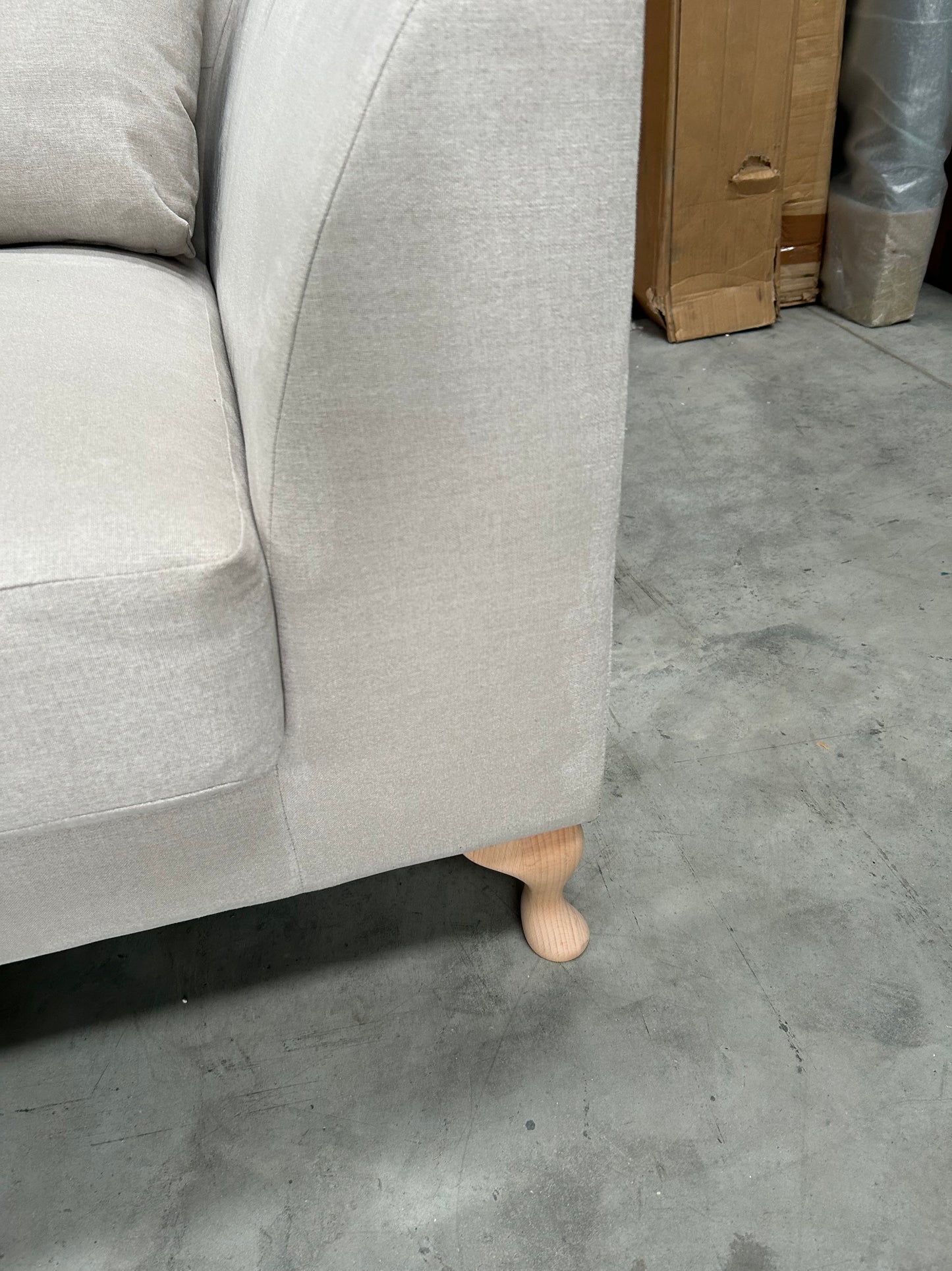 John Lewis Sofa Belgrave Large 3 Seater Linen Natural